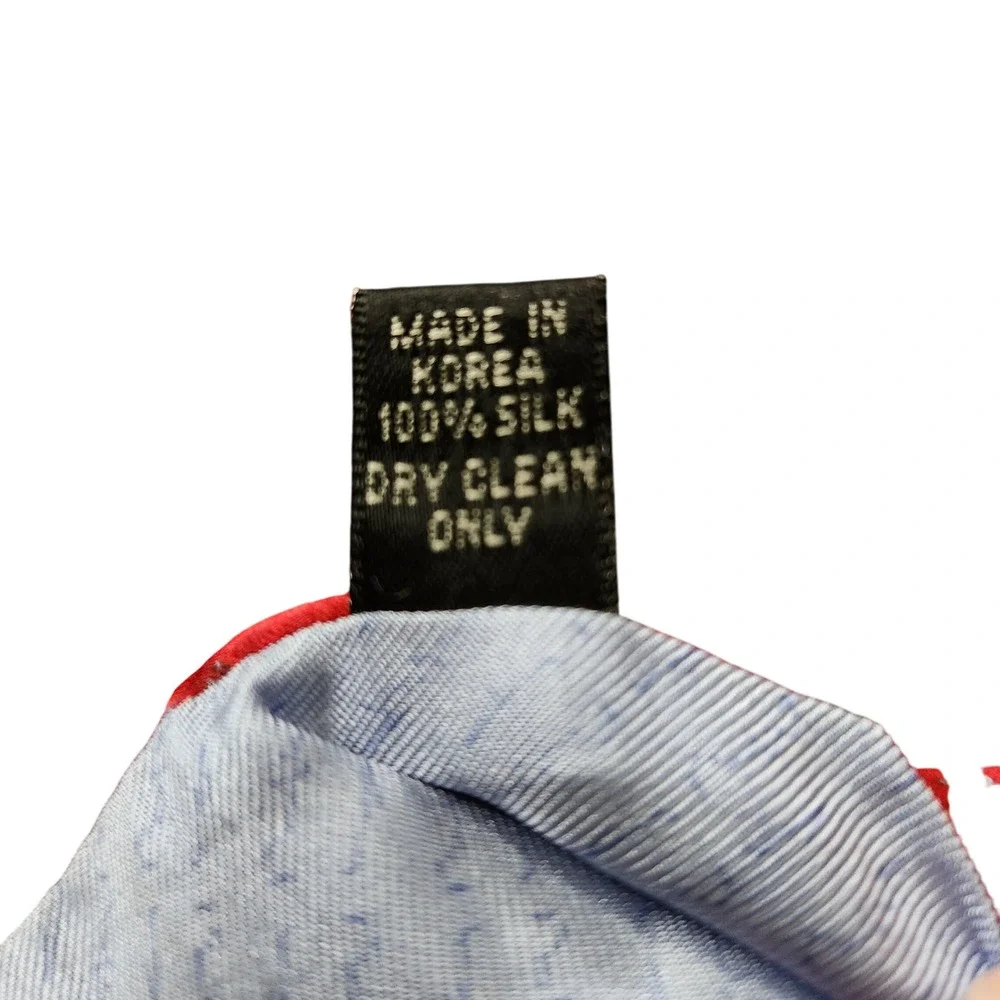 Beluga Beagle Colonial Golf All‎ Over Print Necktie Red Silk Men's Korea